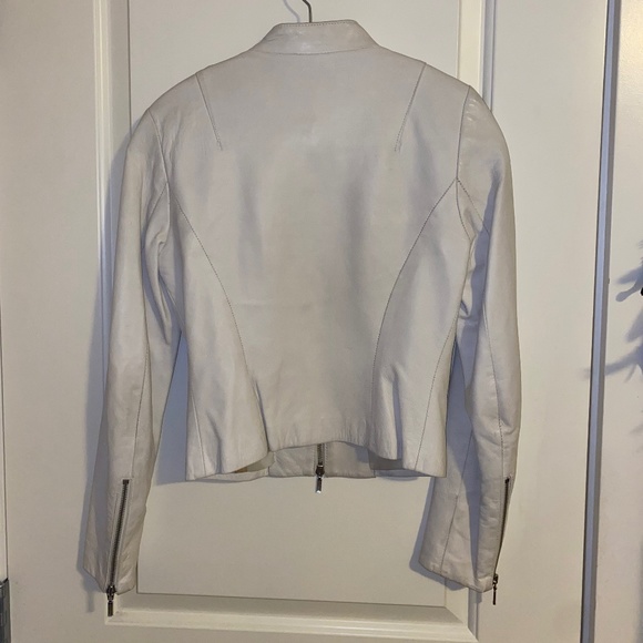 Danier White Leather Jacket - Women’s S - Picture 2 of 5